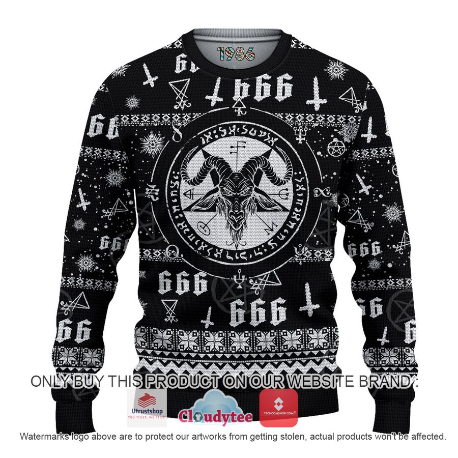 satan 666 christmas all over printed shirt hoodie 1 61817