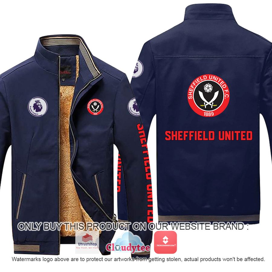 sheffield united premier league moutainskin leather jacket 3 9207