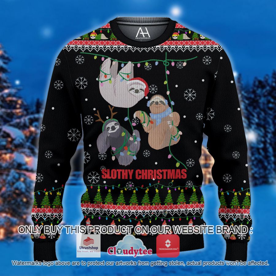 slothy christmas christmas all over printed shirt hoodie 1 40813