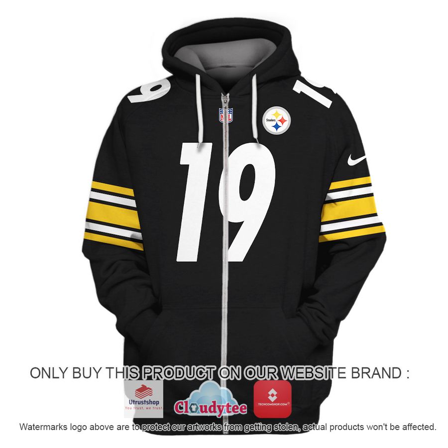 smith schuster 19 pittsburgh steelers nfl hoodie shirt 2 99519