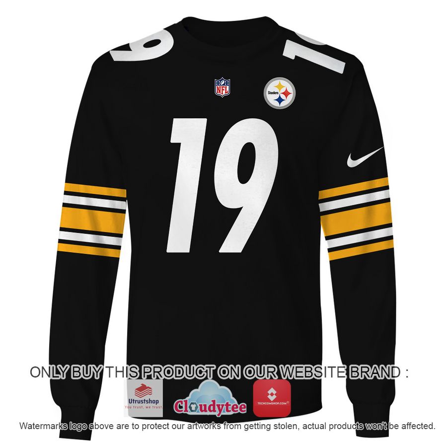 smith schuster 19 pittsburgh steelers nfl hoodie shirt 3 67892