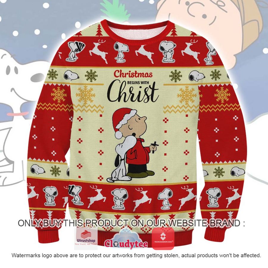 snoopy christmas ugly sweater 2 38367