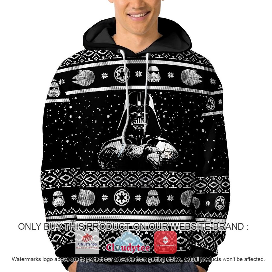 star wars darth vader black christmas all over printed shirt hoodie 1 56915