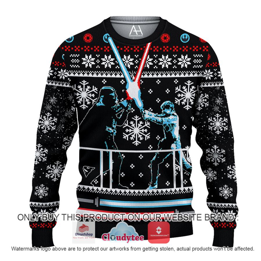 star wars darth vader vs han solo christmas all over printed shirt hoodie 1 69925