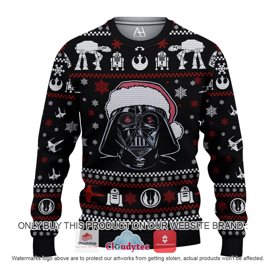 star wars santa darth vader christmas all over printed shirt hoodie 1 74709