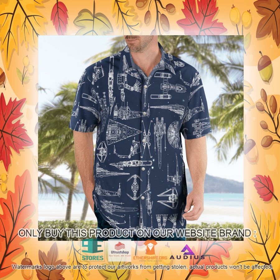 star wars ship pattern navy hawaii shirt shorts 22 10385