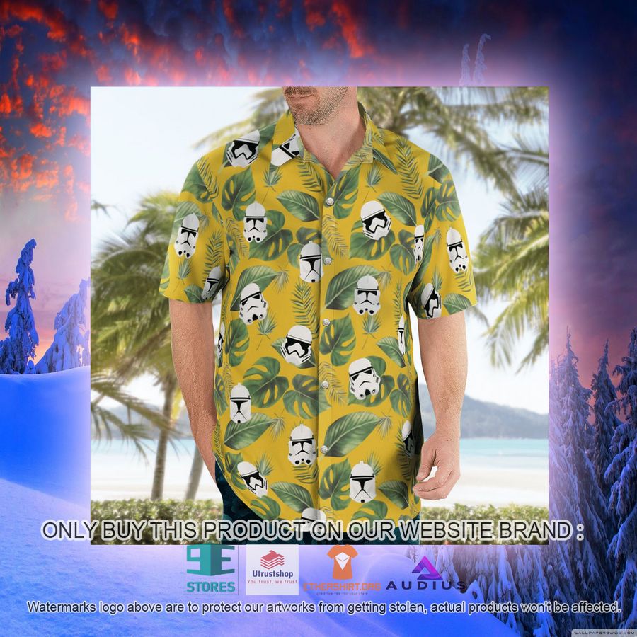 stormtrooper face tropical leaves hawaii shirt shorts 10 39384