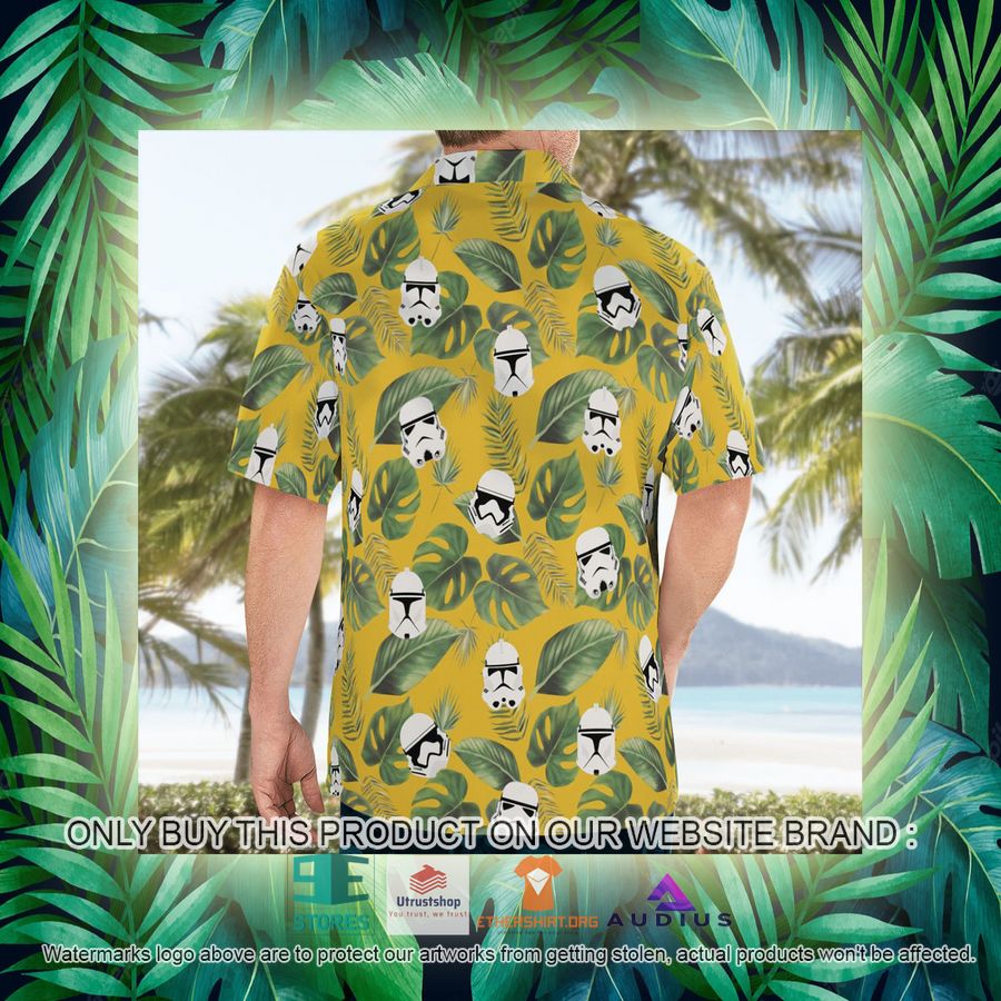 stormtrooper face tropical leaves hawaii shirt shorts 15 37156