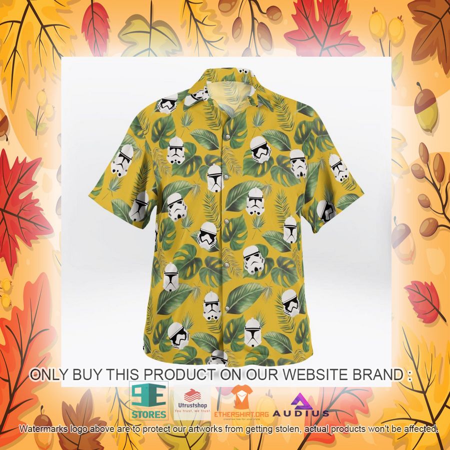stormtrooper face tropical leaves hawaii shirt shorts 19 39707