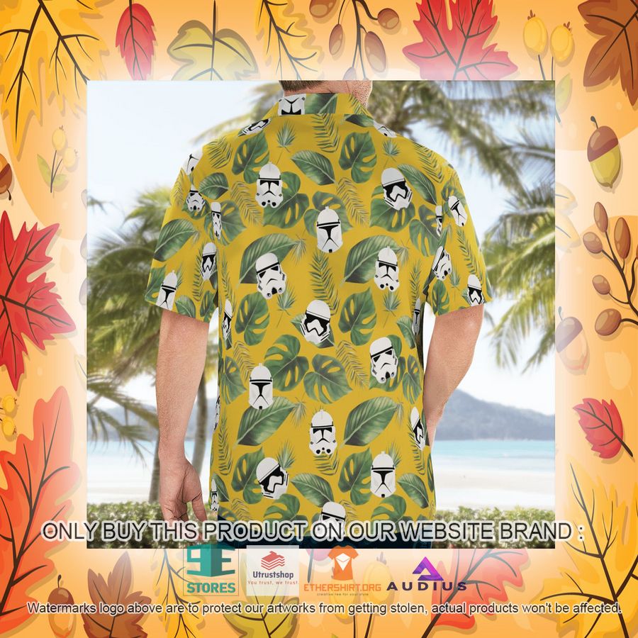stormtrooper face tropical leaves hawaii shirt shorts 21 85700