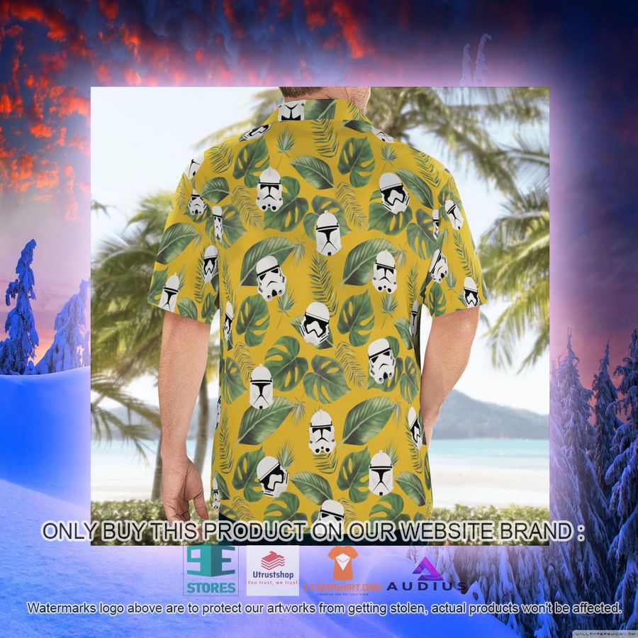 stormtrooper face tropical leaves hawaii shirt shorts 9 34831