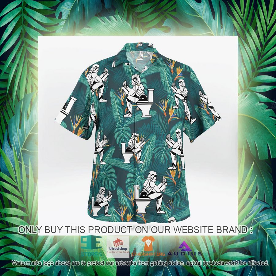 stormtrooper toilet tropical leaves hawaii shirt shorts 13 7257