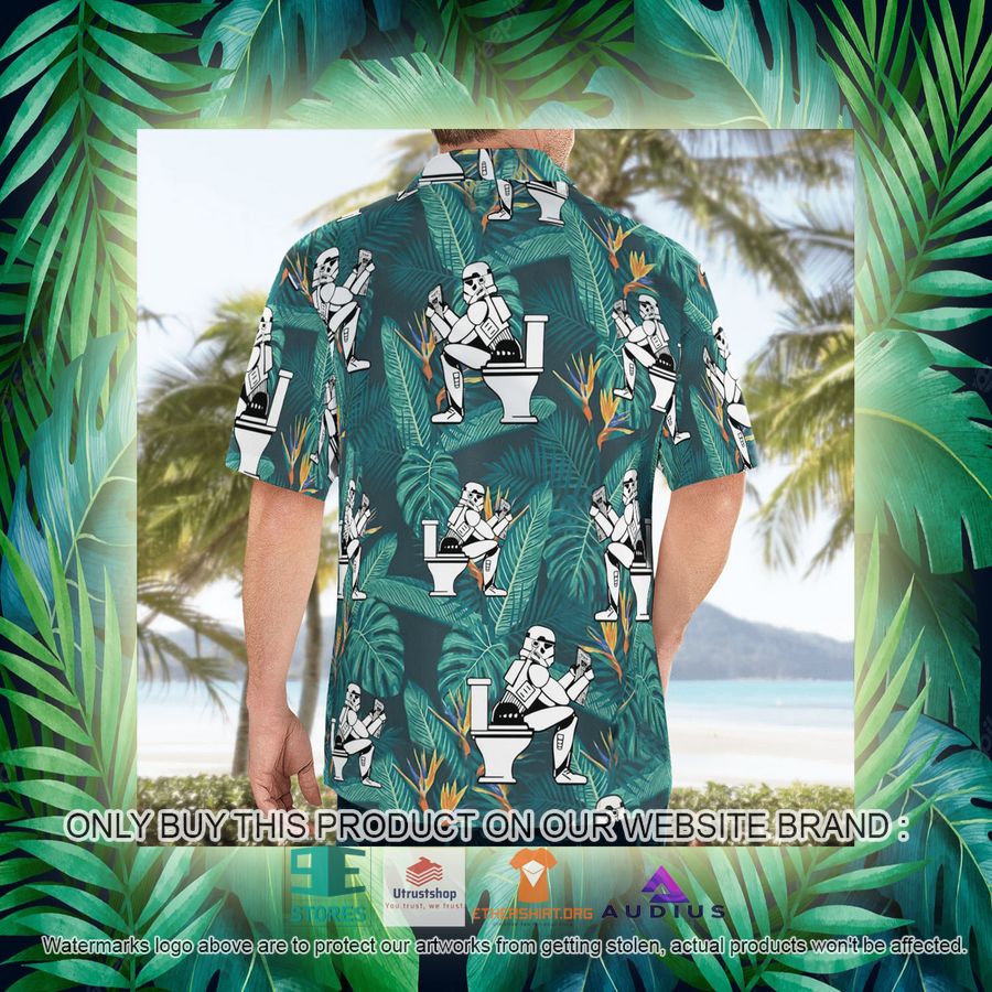 stormtrooper toilet tropical leaves hawaii shirt shorts 15 71534