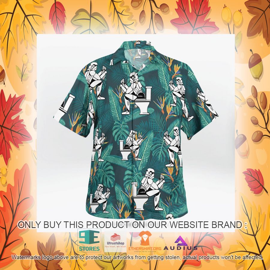 stormtrooper toilet tropical leaves hawaii shirt shorts 19 12990