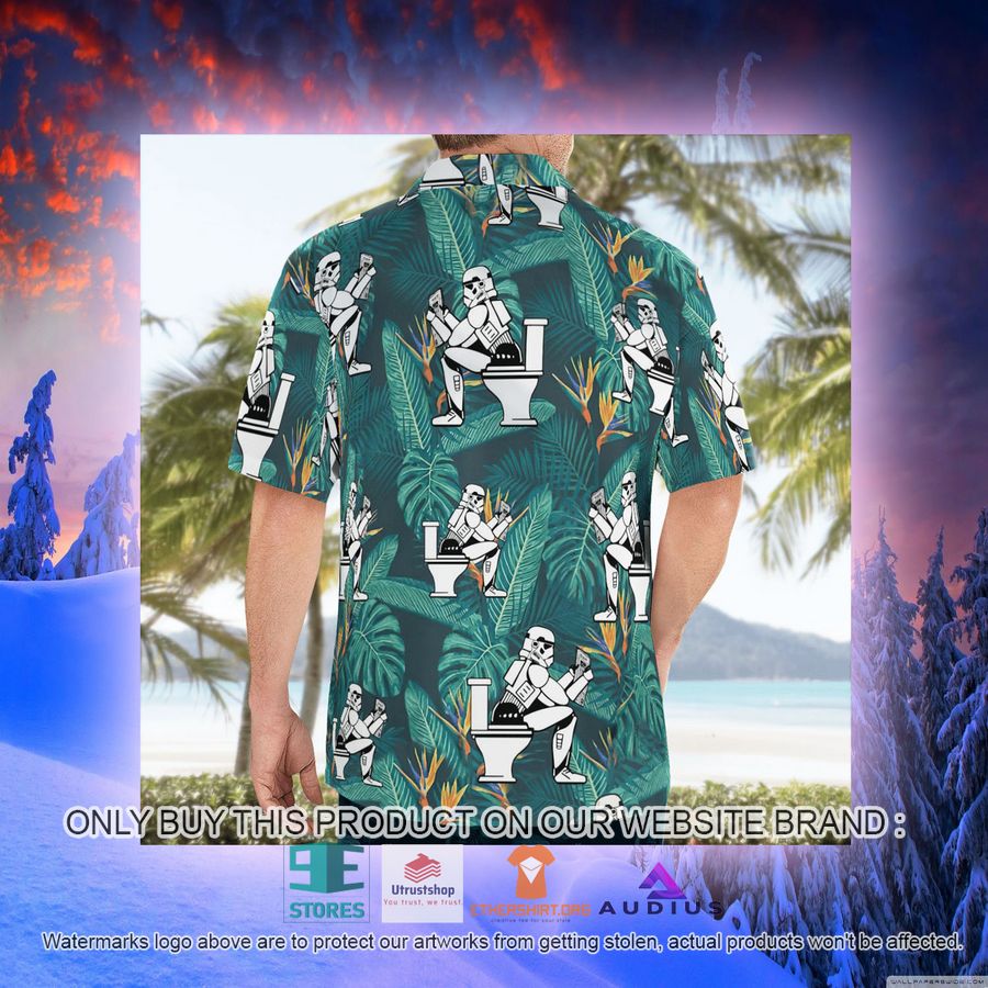 stormtrooper toilet tropical leaves hawaii shirt shorts 9 89516