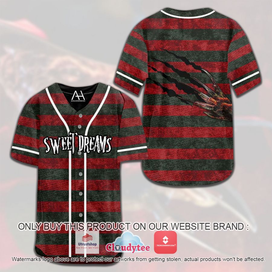 sweet dreams freddy krueger baseball jersey 1 78403