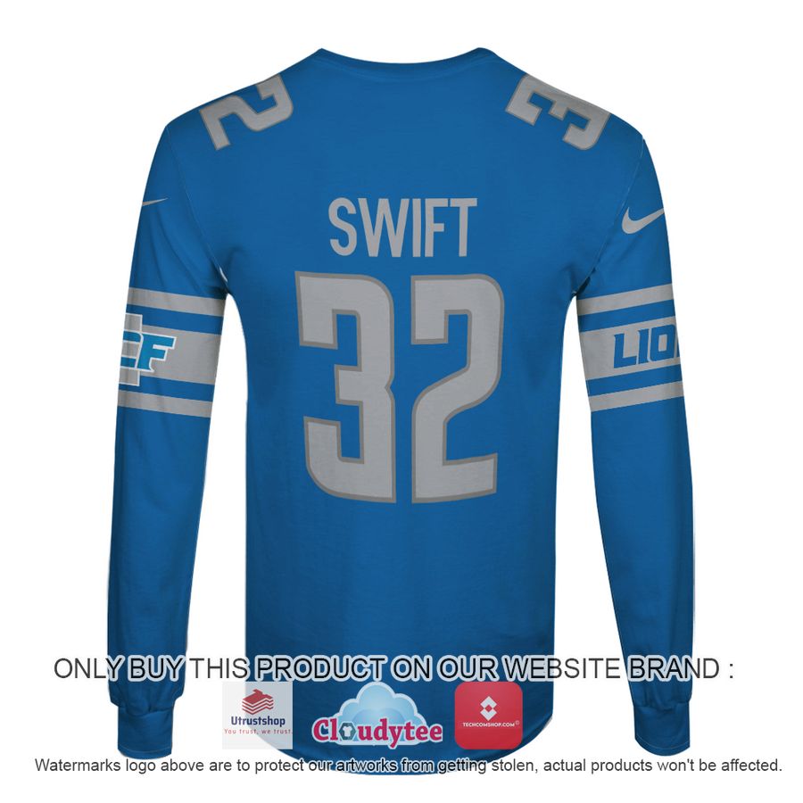 swift 32 detroit lions blue nfl hoodie shirt 4 43123