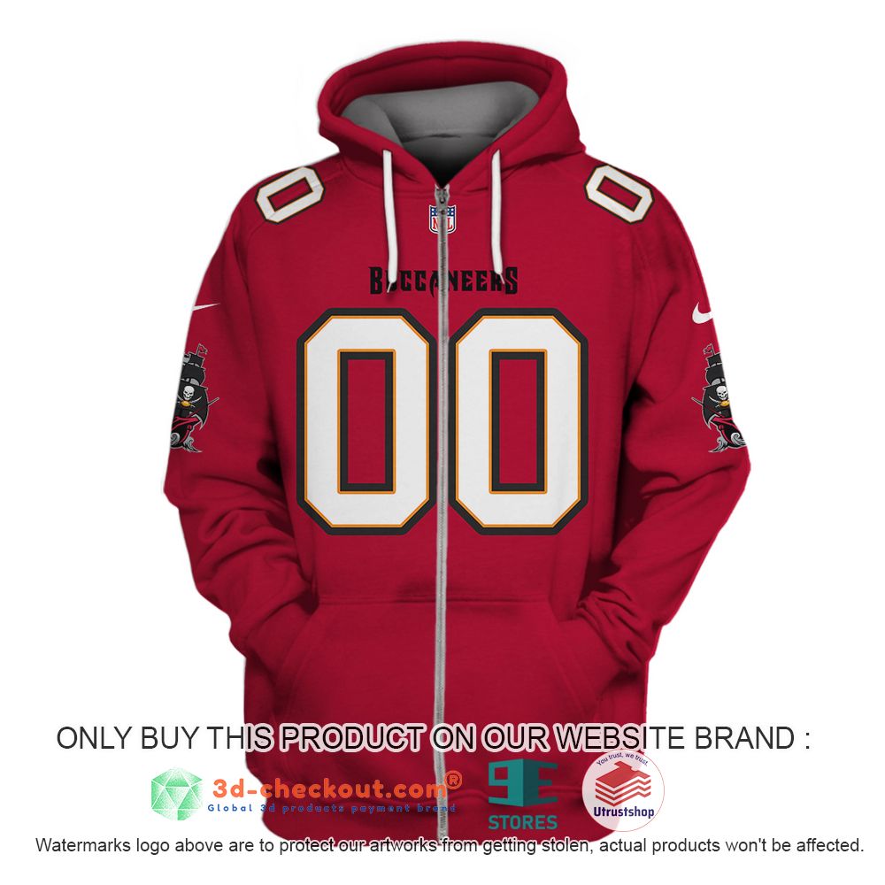tampa bay buccaneers nfl personalized red 3d shirt hoodie 1 31817