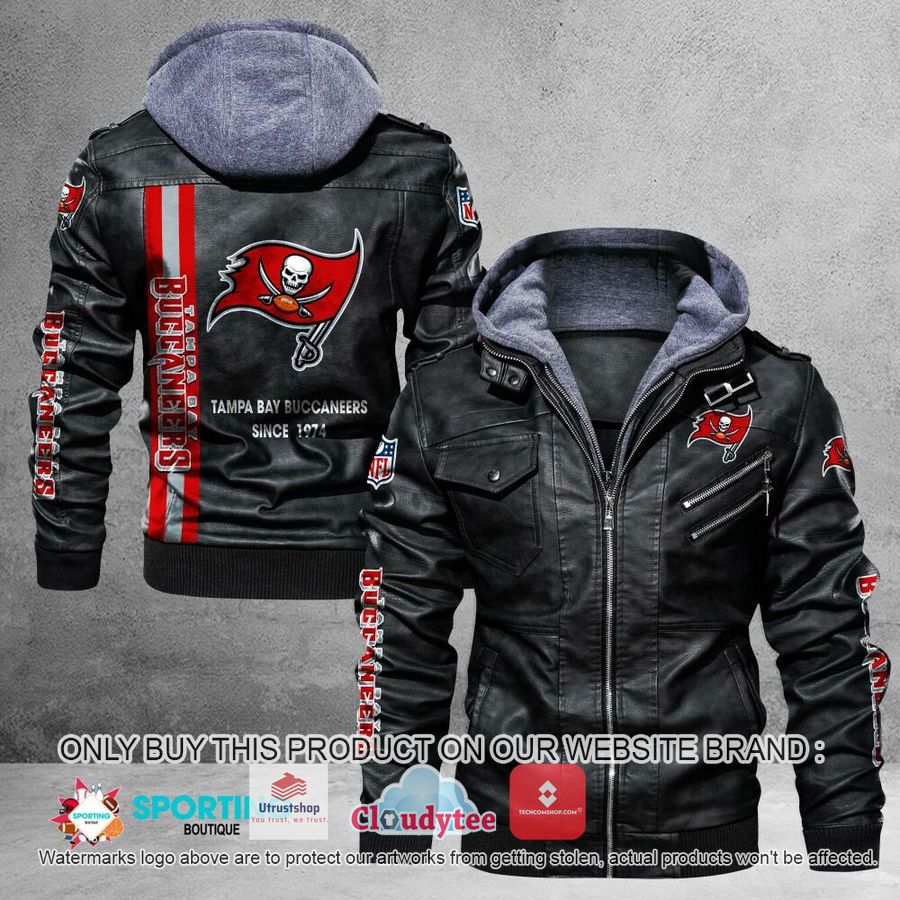 tampa bay buccaneers since 1974 nfl leather jacket 1 30056