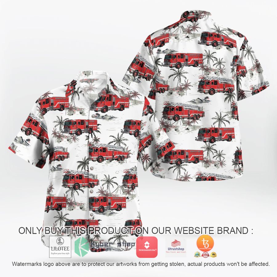 tennessee memphis fire services white hawaiian shirt 1 95504