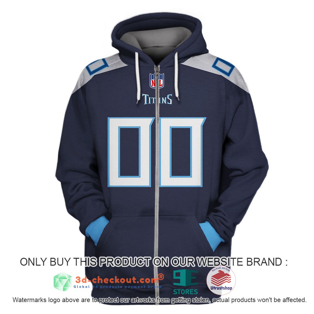 tennessee titans nfl personalized navy 3d shirt hoodie 1 58745