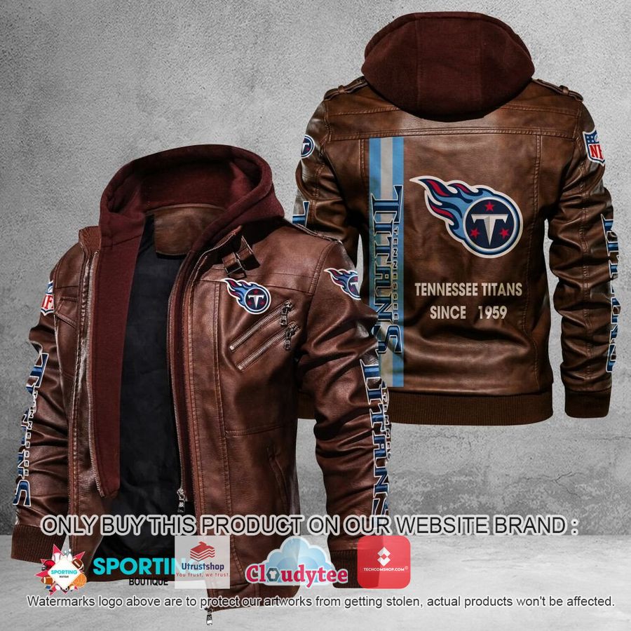 tennessee titans since nfl 1959 leather jacket 2 85374