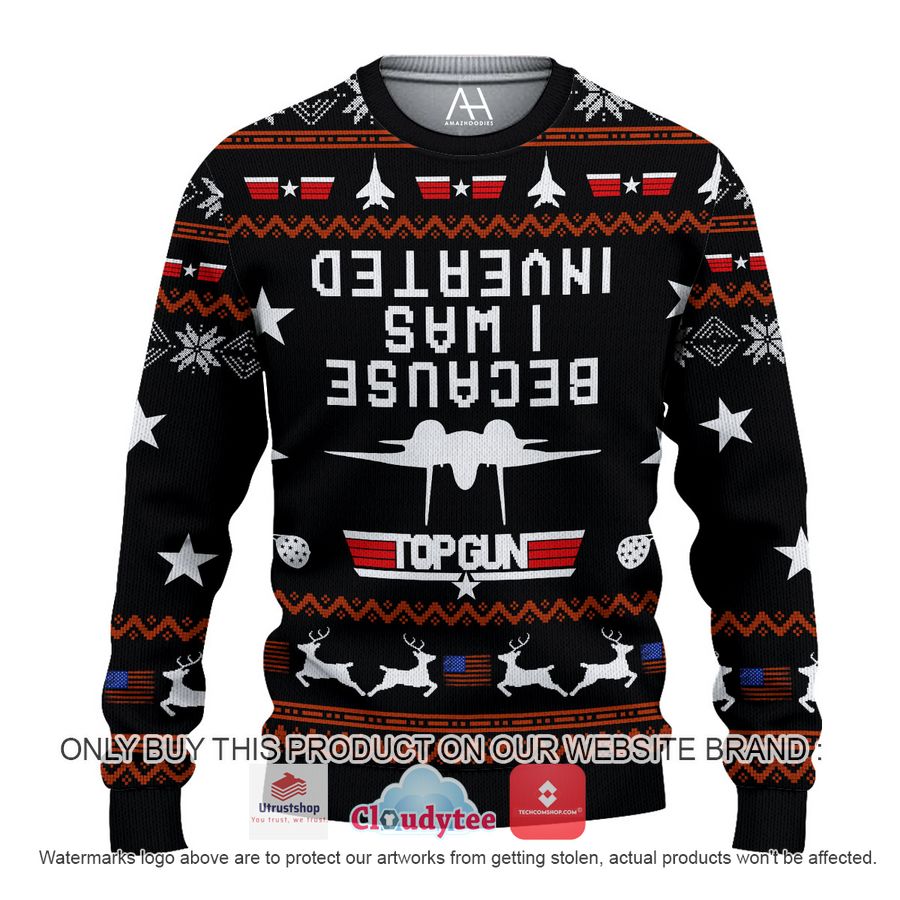 top gun because i was inverted christmas all over printed shirt hoodie 1 78230