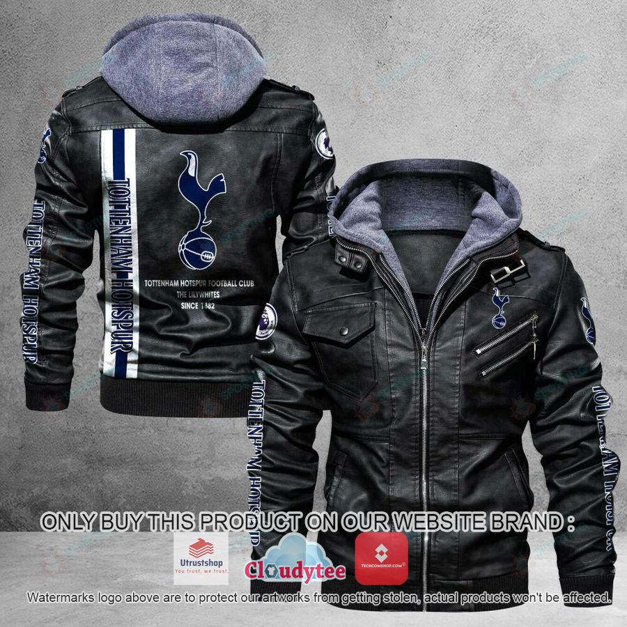 tottenham hotspur f c premieleague leather jacket 1 25996