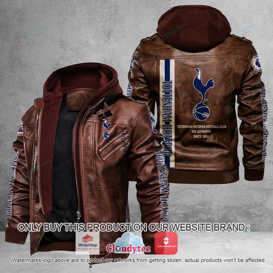 tottenham hotspur f c premieleague leather jacket 2 36391