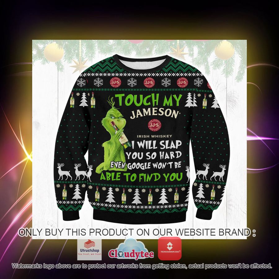 touch my jameson i will slap you so hard ugly sweater 3 78724
