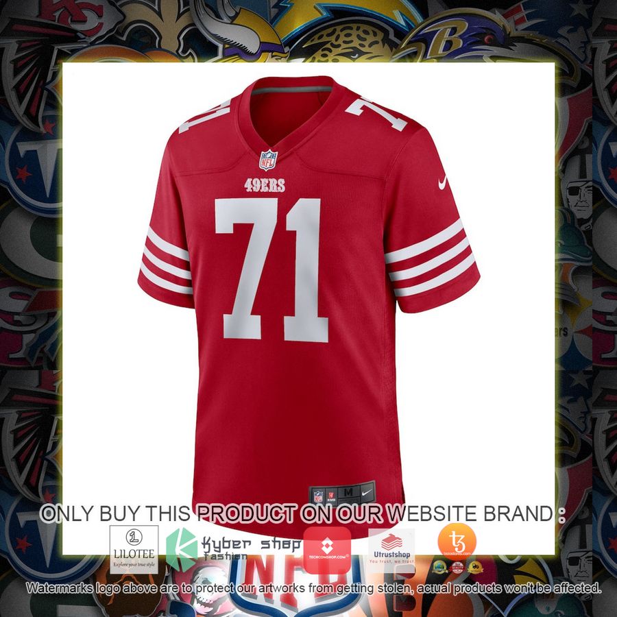 trent williams san francisco 49ers nike player game scarlet football jersey 2 80800