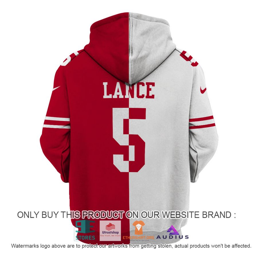 trey lance 5 san francisco 49ers white red hoodie shirt 4 42476
