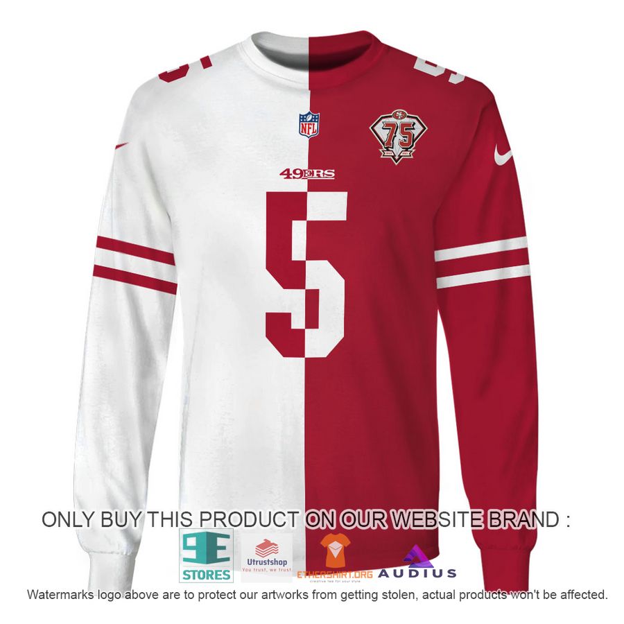 trey lance 5 san francisco 49ers white red hoodie shirt 5 28650