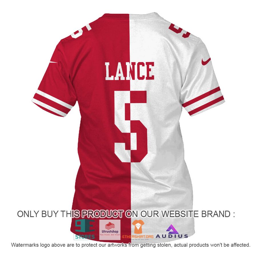 trey lance 5 san francisco 49ers white red hoodie shirt 8 6480