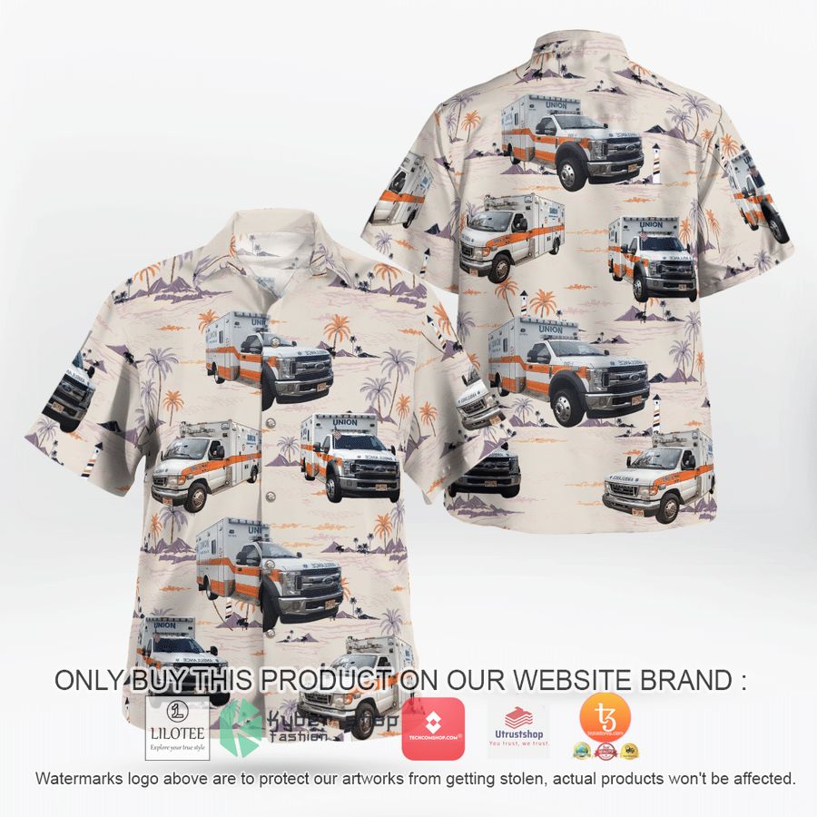 union emergency medical unit hawaiian shirt 1 9087