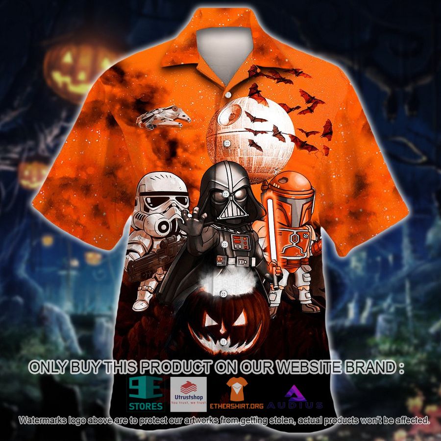 vader boba fett trooper halloween night pumpkin hawaii shirt 1 84099
