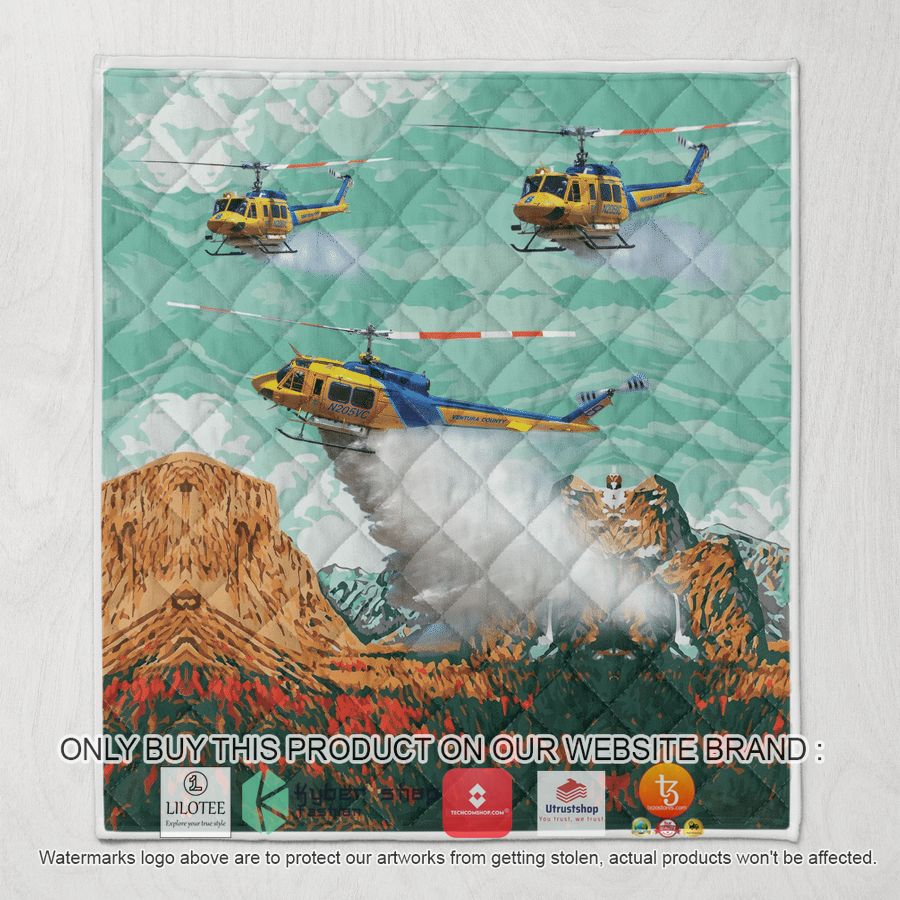 ventura county sheriff fire support bell 205a 1 quilt blanket 1 89729