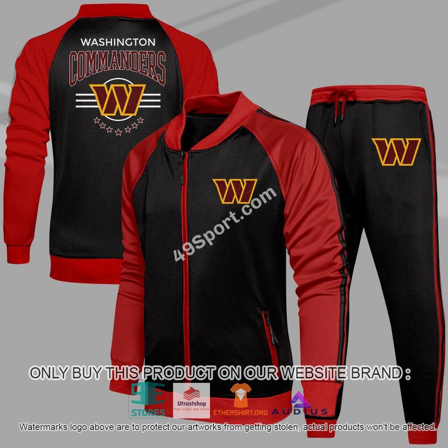 washington commanders nfl casual tracksuit jacket long pants 2 69062