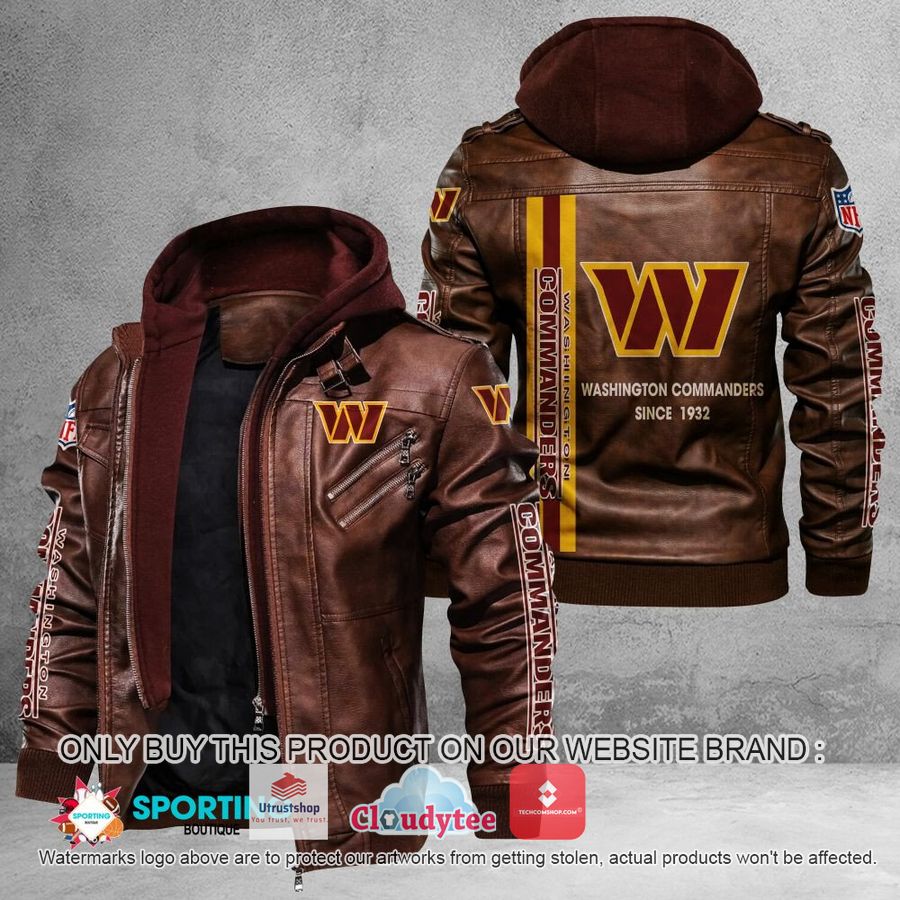 washington football team since 1932 nfl leather jacket 2 97431