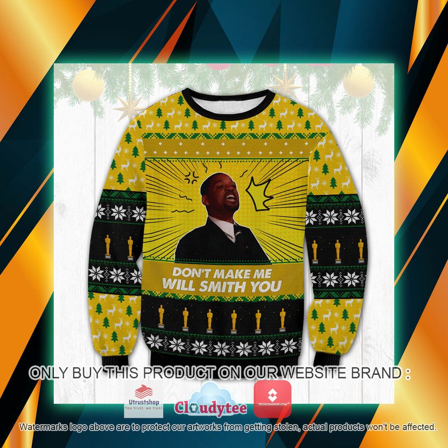 will smith dont make me will smith you ugly sweater 1 13117