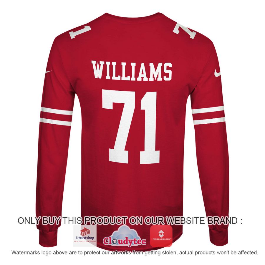 williams 71 san francisco 49ers nfl hoodie shirt 4 84197