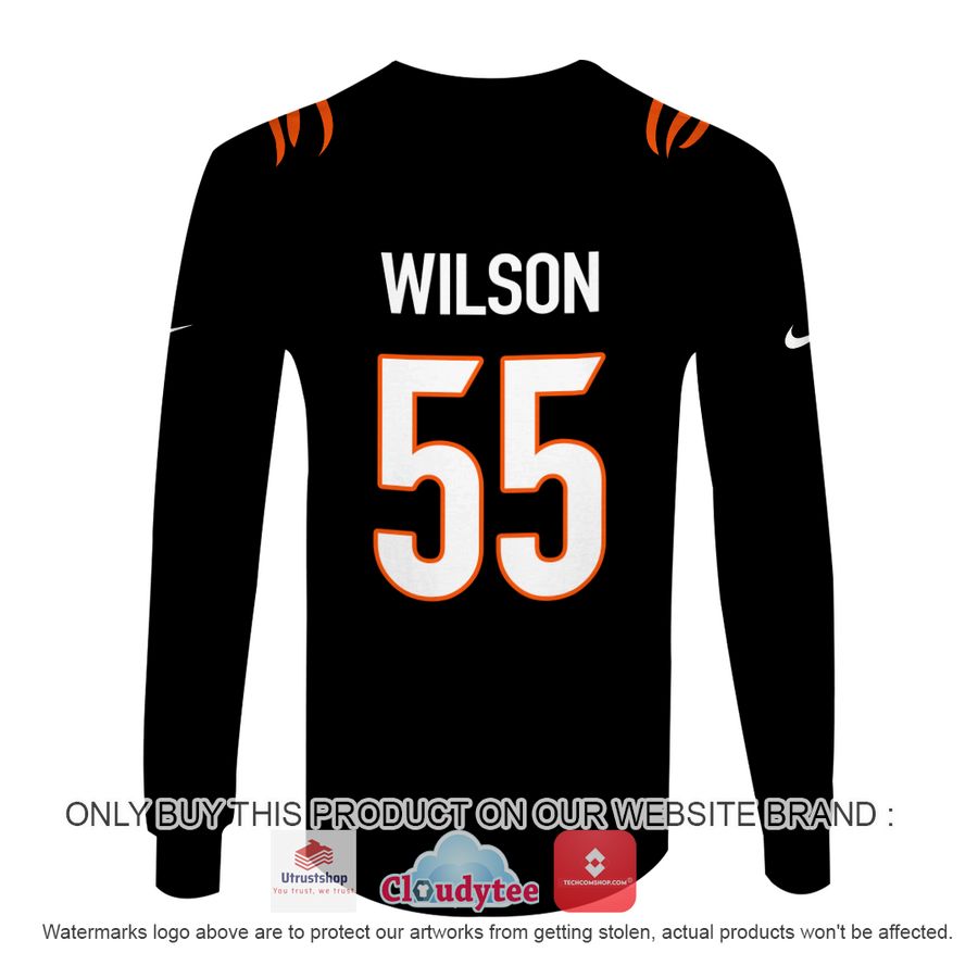 wilson 55 cincinnati bengals black nfl hoodie shirt 4 5827