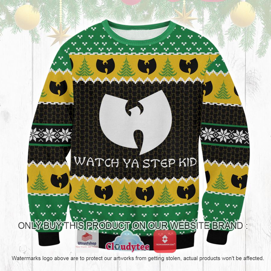 wu tang watch your step kid ugly sweater 2 30614