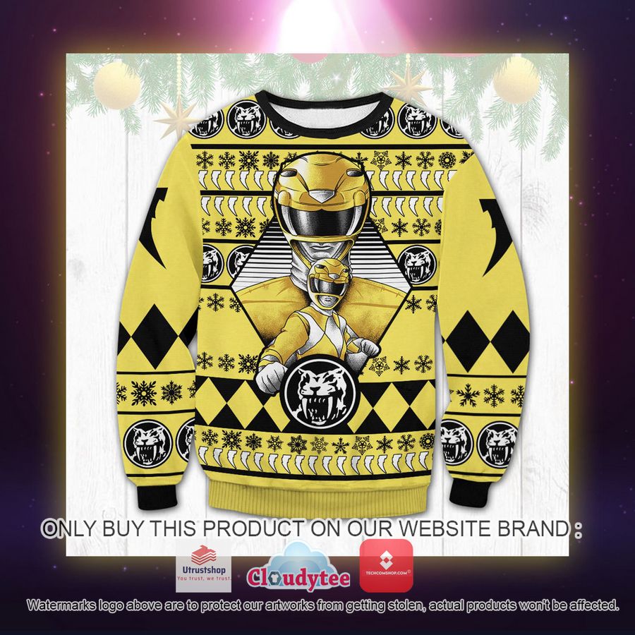 yellow power rangers ugly sweater 2 29487