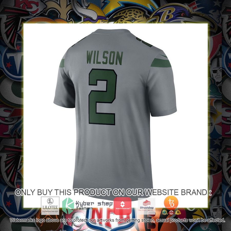 zach wilson new york jets nike inverted legend gray football jersey 3 3777