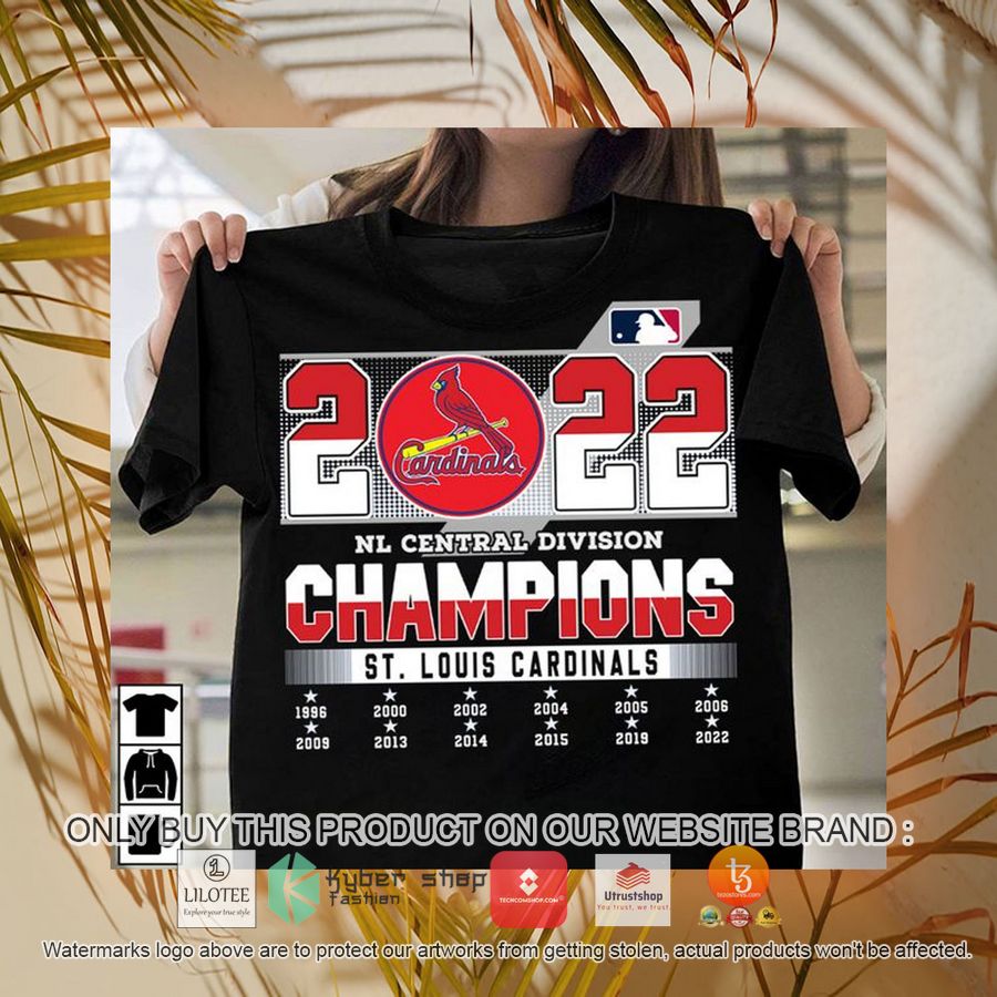 2022 st louis cardinals nl central division champions 2d shirt hoodie 1 46507
