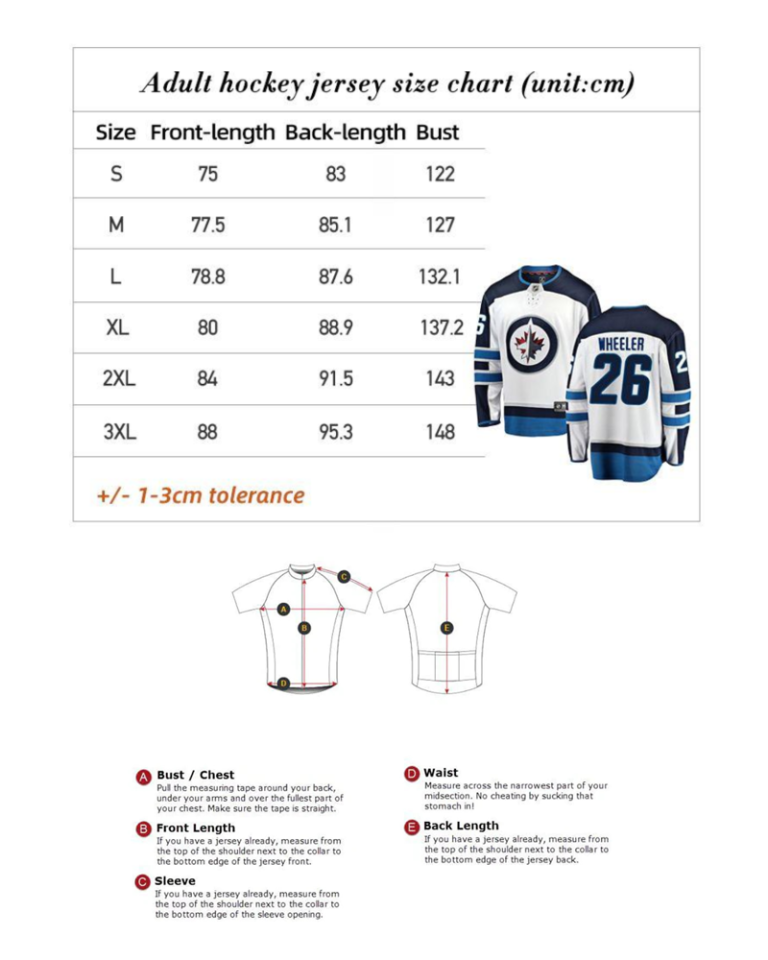 Hockey Size Chart New 1