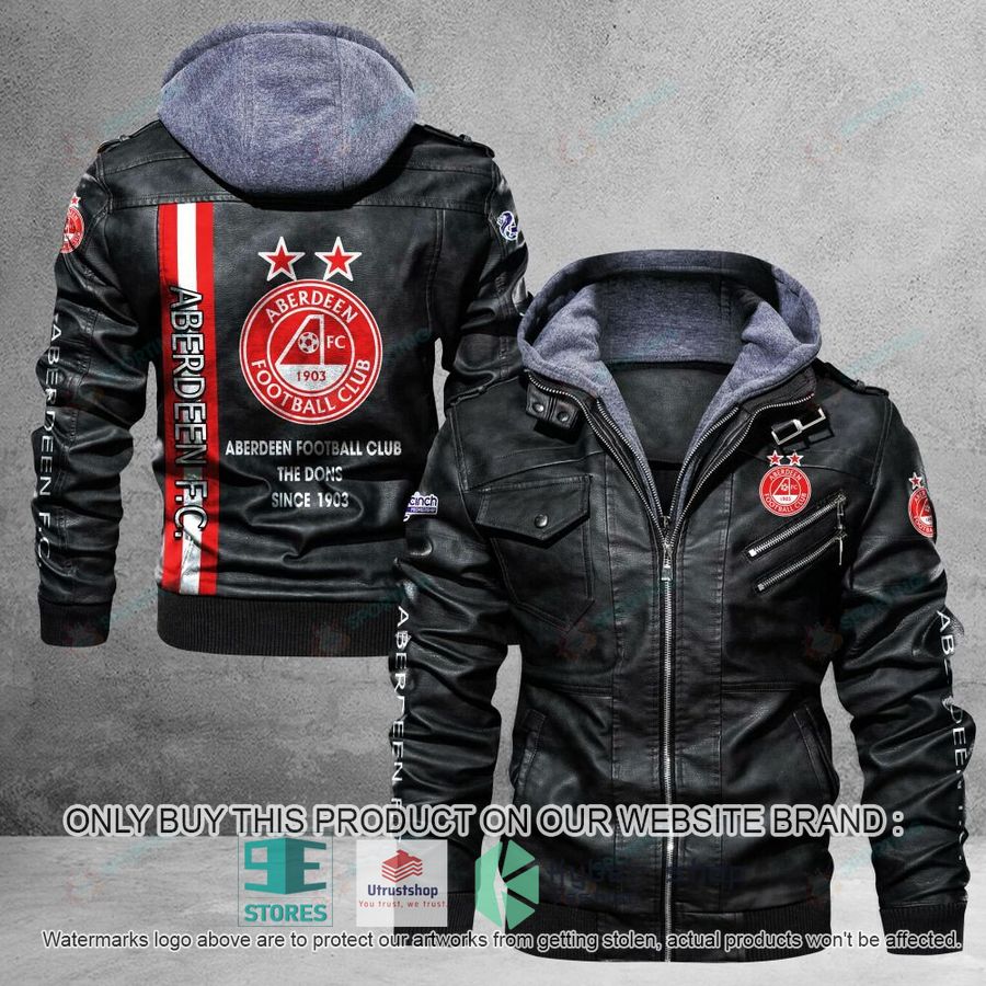 aberdeen f c the dons since 1903 leather jacket 1 35389