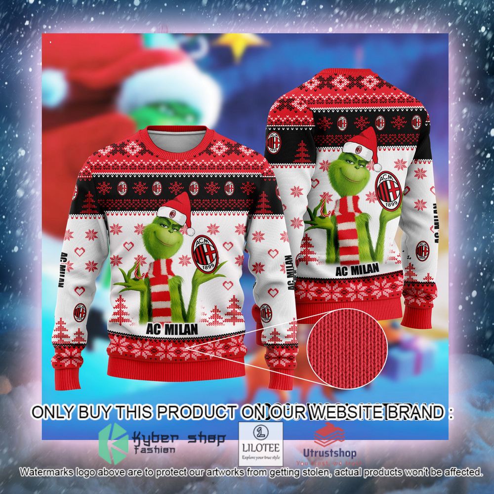 ac milan the grinch christmas ugly sweater 1 57017