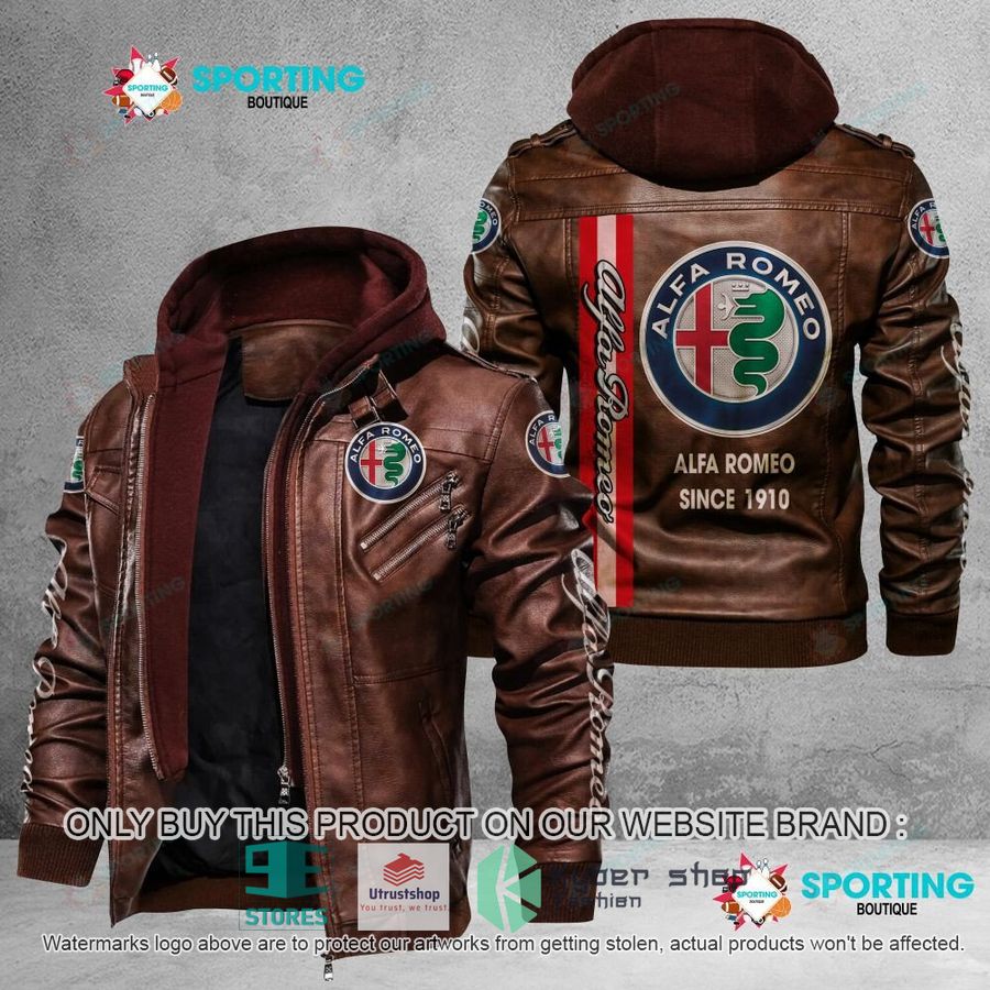alfa romeo since 1910 leather jacket 2 621
